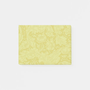 William Morris Gold Bachelors Button Floral Post-it Klebezettel