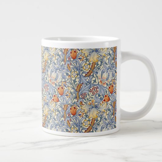 William Morris Gold Lily Victorian Wallpaper Jumbo-Tasse (Rechts)