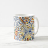 William Morris Gold Lily Victorian Wallpaper Kaffeetasse (VorderseiteRechts)