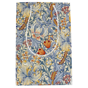 William Morris Gold Lily Viktorianisch Wallpaper Mittlere Geschenktüte