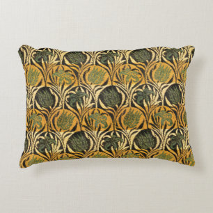 William Morris Gold-Tulpen-Lilien-Vintage-Tapete Dekokissen
