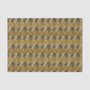 William Morris Gold-Tulpen-Lilien-Vintage-Tapete Seidenpapier