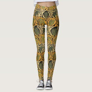 William Morris Gold-Tulpen-Lilien-Vintage-Wallpape Leggings