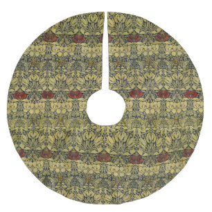 William Morris Gold-Tulpen-Rosen-Vintage-Wallpaper Polyester Weihnachtsbaumdecke