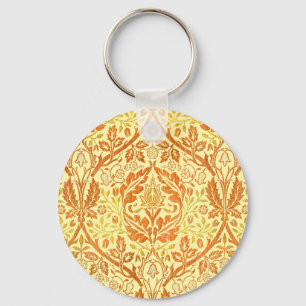 William Morris Golden Bough Orange Floral Art Schlüsselanhänger