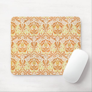William Morris Golden Bough Orange Florale Kunst Mousepad