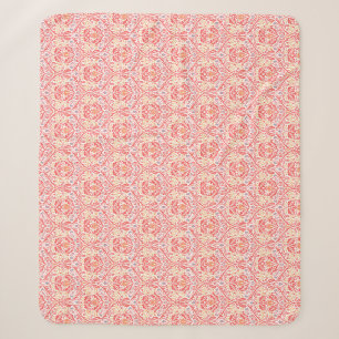 William Morris Golden Bough Red Fleece Blanket Sherpadecke