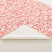 William Morris Golden Bough Red Fleece Blanket Sherpadecke (3/4)