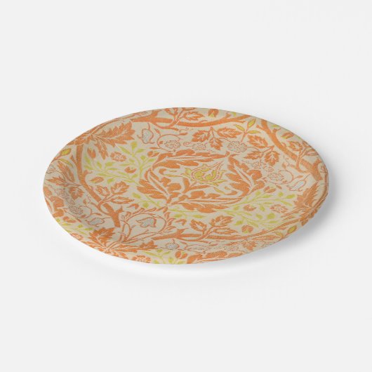 William Morris Golden Bough TapestPattern Pappteller (Schrägansicht)