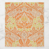 William Morris Golden Bough TapestPattern Weinetikett (Einzelnes Label)