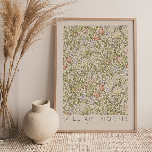 William Morris Golden Lido Locarno Poster