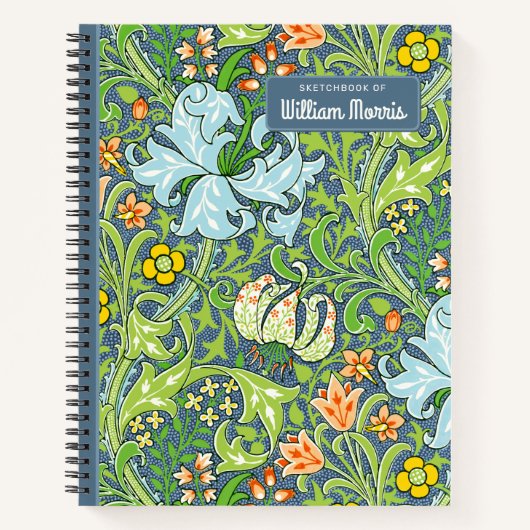 William Morris Golden Lily 1899 CC1228 Sketchbook Notizblock (Vorderseite)