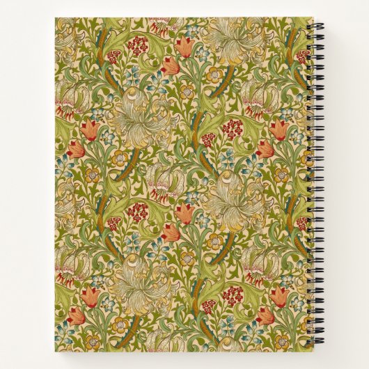 William Morris "Golden Lily" 2 Notizblock (Rückseite)