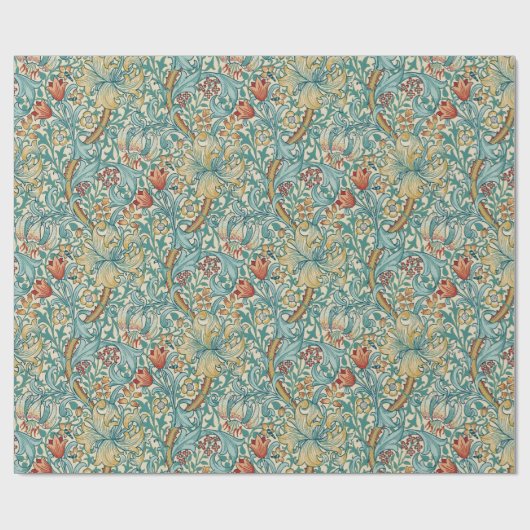William Morris "Golden Lily" 3 Geschenkpapier (Flach)