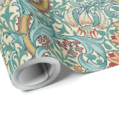 William Morris "Golden Lily" 3 Geschenkpapier (Rolleneckpunkt)