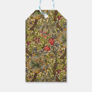 William Morris Golden Lily Antikes Blumenmuster Geschenkanhänger