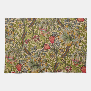 William Morris Golden Lily Antikes Blumenmuster Küchentuch