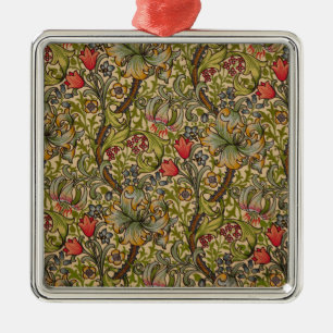 William Morris Golden Lily Antikes Blumenmuster Ornament Aus Metall