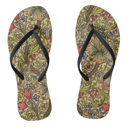 William Morris Golden Lily Antique Badesandalen (Fußbett)
