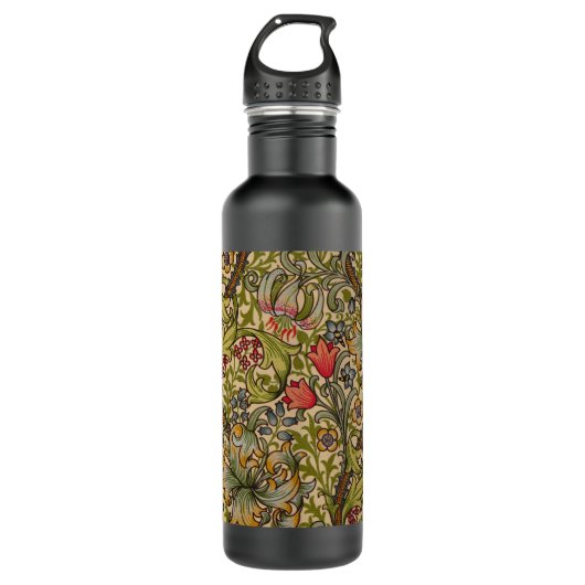 William Morris Golden Lily Antique Edelstahlflasche (Vorderseite)