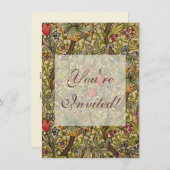 William Morris Golden Lily Antique Einladung (Vorne/Hinten)