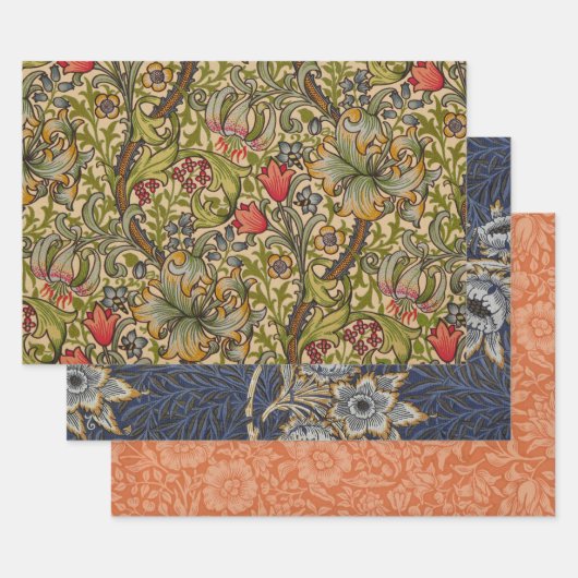 William Morris Golden Lily Antique Geschenkpapier Set (Set)