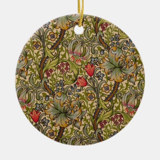 William Morris Golden Lily Antique Keramik Ornament (Vorne)