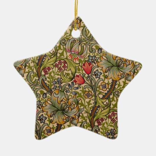 William Morris Golden Lily Antique Keramik Ornament (Vorne)