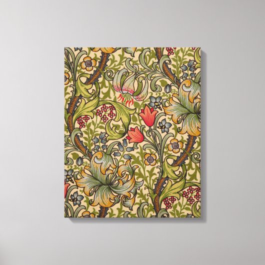 William Morris Golden Lily Antique Leinwanddruck (Vorderseite)