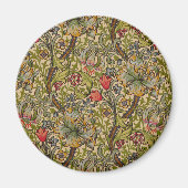William Morris Golden Lily Antique Magnet (Vorne)