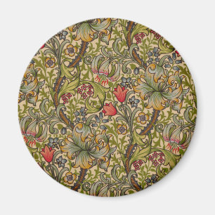William Morris Golden Lily Antique Magnet