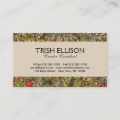 William Morris Golden Lily Antique Visitenkarte (Rückseite)