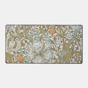 William Morris Golden Lily Blau Gold Klassiker Schreibtischunterlage