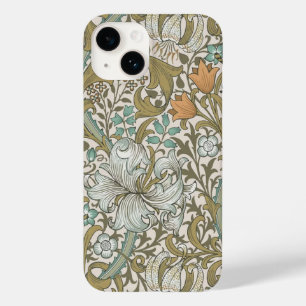 William Morris Golden Lily Blue Gold Classic Case-Mate iPhone 14 Hülle