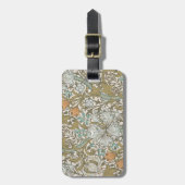 William Morris Golden Lily Blue Gold Classic Gepäckanhänger (Vorderseite vertikal)