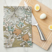 William Morris Golden Lily Blue Gold Classic Geschirrtuch (Viertel Falte)