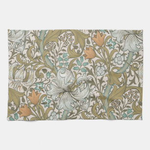 William Morris Golden Lily Blue Gold Classic Geschirrtuch