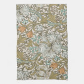 William Morris Golden Lily Blue Gold Classic Geschirrtuch (Vertikal)