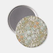 William Morris Golden Lily Blue Gold Classic Magnet (Vorderseite/Rückseite)