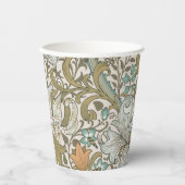 William Morris Golden Lily Blue Gold Classic Pappbecher (Vorderseite)
