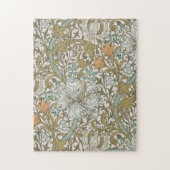 William Morris Golden Lily Blue Gold Classic Puzzle (Vertikal)