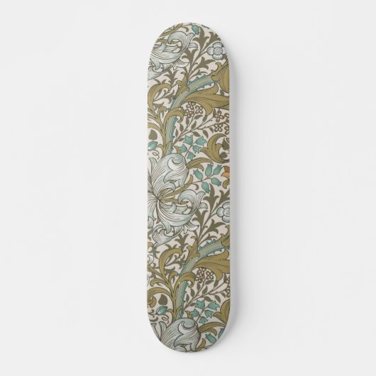 William Morris Golden Lily Blue Gold Classic Skateboard (Vorne)