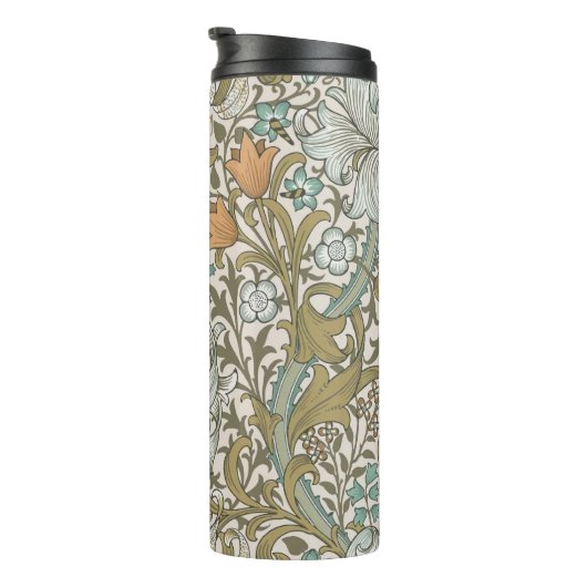 William Morris Golden Lily Blue Gold Classic Thermosbecher (Nach rechts gedreht)
