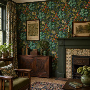 William Morris Golden Lily Blumenmuster Tapete