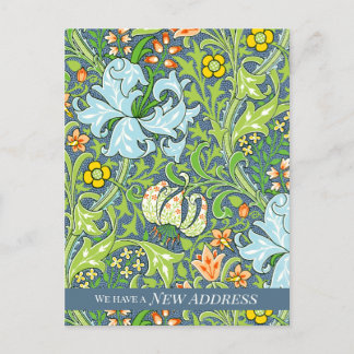 William Morris Golden Lily CC1223 Moving Ankündigungspostkarte