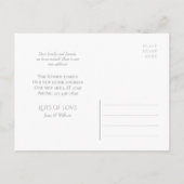 William Morris Golden Lily CC1223 Moving Ankündigungspostkarte (Rückseite)