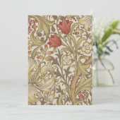 William Morris Golden Lily Einladung (Stehend Vorderseite)