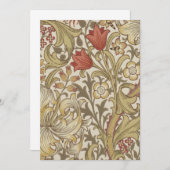 William Morris Golden Lily Einladung (Vorne/Hinten)