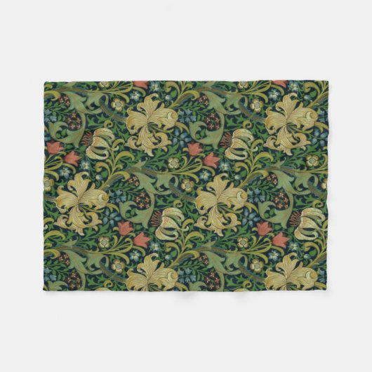 William Morris Golden Lily Fleecedecke (Vorderseite (Horizontal))