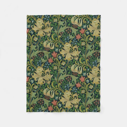 William Morris Golden Lily Fleecedecke (Vorderseite)